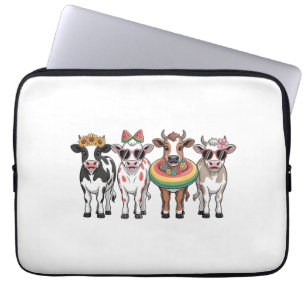Housse Pour Ordinateur Portable Vaches d'été PNG, Ferme de plage