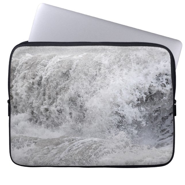 Housse Pour Ordinateur Portable Vague orageuse qui s'écrase (Devant)