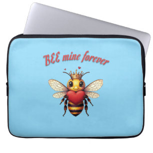 Housse Pour Ordinateur Portable Valentine drôle de jeu de mots sur les abeilles