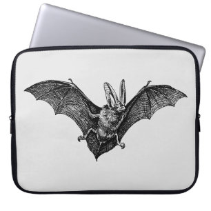 Housse Pour Ordinateur Portable Vampire gothique de chauve-souris vintage