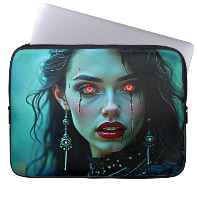 Housse Pour Ordinateur Portable Vampire Queen: Dark Allure Art (Devant)