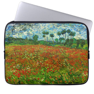 Housse Pour Ordinateur Portable Van Gogh Field with Poppies (F636) Fine Art