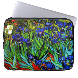 Housse Pour Ordinateur Portable Van Gogh - Irises, peinture florale,