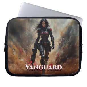 Housse Pour Ordinateur Portable Vanguard – Guerrière Féminine Futuriste