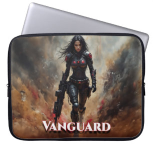 Housse Pour Ordinateur Portable Vanguard – Guerrière Féminine Futuriste