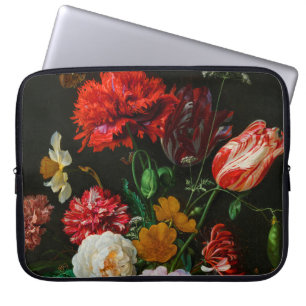 Housse Pour Ordinateur Portable Vase de verre avec des fleurs