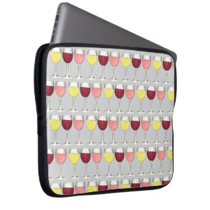 Housse Pour Ordinateur Portable Verre Rouge Blanc Rosé Verres Vin Vin Louveur de v
