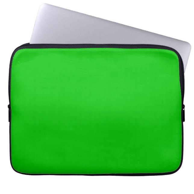Housse Pour Ordinateur Portable Vert citron (Devant)