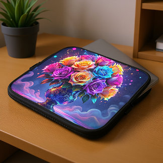 Housse Pour Ordinateur Portable Vibrant Bouquet