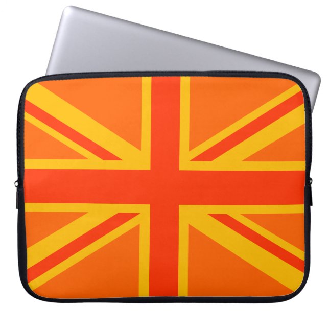 Housse Pour Ordinateur Portable Vibrant Union Jack drapeau britannique (Devant)