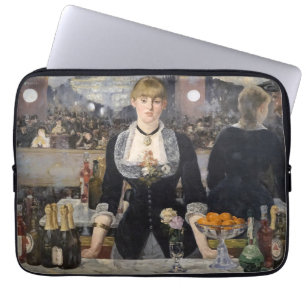 Housse Pour Ordinateur Portable Victorian Barmaid Girl at Folies Bergere, France