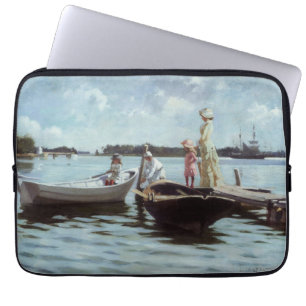 Housse Pour Ordinateur Portable Vie d'été dans les Islelets (par Albert Edelfeue)
