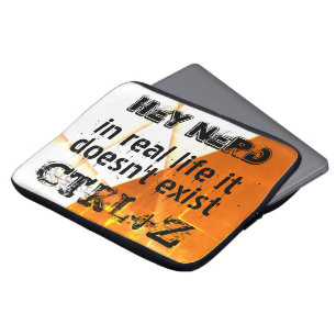 Housse Pour Ordinateur Portable Vie réelle il n'y a pas d'annulation, version nerd