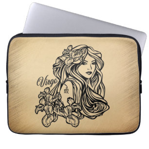 Housse Pour Ordinateur Portable Vierge du zodiaque aspect antique