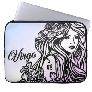 Housse Pour Ordinateur Portable Vierge Vierge Zodiaque Violet