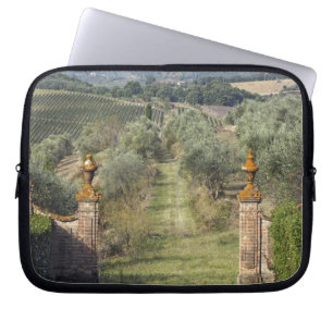 Housse Pour Ordinateur Portable Vignobles, Toscane, Italie