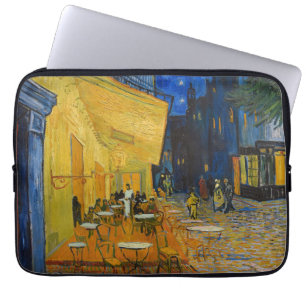 Housse Pour Ordinateur Portable Vincent van Gogh - Café Terrasse en soirée