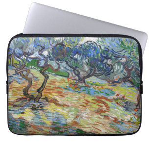 Housse Pour Ordinateur Portable Vincent van Gogh - Oliviers : Ciel bleu vif