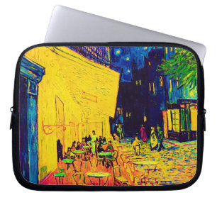Housse Pour Ordinateur Portable Vincent Van Gogh - Terrasse de café la nuit Pop Ar