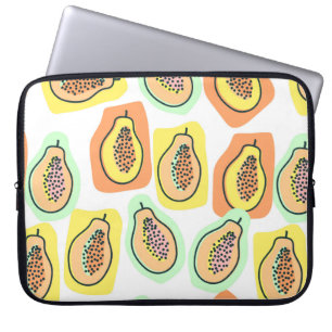 Housse Pour Ordinateur Portable Vintage fruit de papaye à la main motif et sans so
