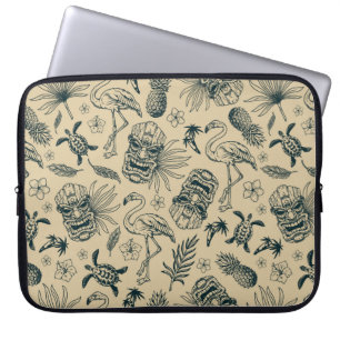Housse Pour Ordinateur Portable Vintage Motif tropical