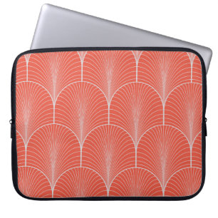 Housse Pour Ordinateur Portable Vintage seamless red and gray art déco wallpaper p