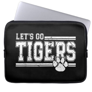 Housse Pour Ordinateur Portable Vintage Tigers School Sports Nom Retro