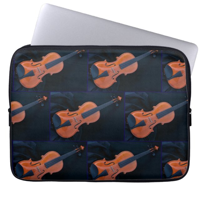 Housse Pour Ordinateur Portable Violin Photo Closeup (Devant)