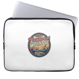 Housse Pour Ordinateur Portable Visitez le pays de la liberté Patriotique Patrioti