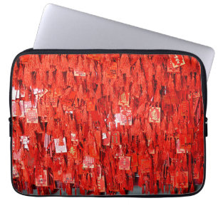 Housse Pour Ordinateur Portable Voeux rouges
