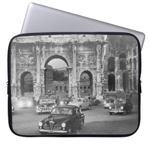 Housse Pour Ordinateur Portable Voitures et monuments anciens Rome Italyvintage, c