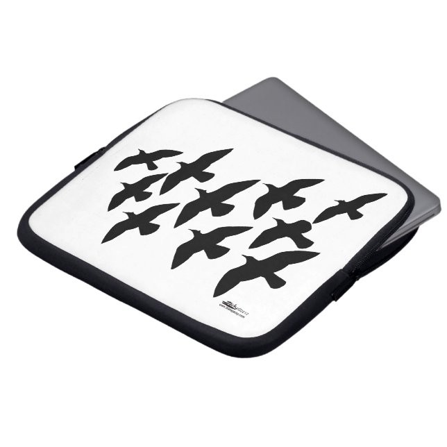 Housse Pour Ordinateur Portable Vol de pigeons (Devant haut)