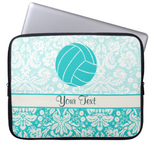 Housse Pour Ordinateur Portable Volleyball turquoise