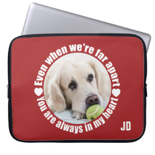 Housse Pour Ordinateur Portable VOTRE PHOTO & Monogram Far Apart