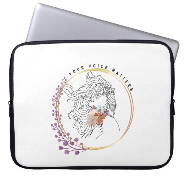 Housse Pour Ordinateur Portable Votre voix compte (Devant)