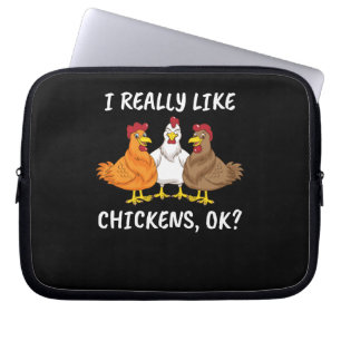 Housse Pour Ordinateur Portable Vraiment Comme Poulets Enfants Agriculteur Cadeaux