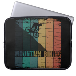 Housse Pour Ordinateur Portable VTT Downhill Vintage Vélo de Montagne