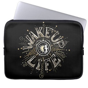 Housse Pour Ordinateur Portable WAKE UP 4 LIFE quota illustration