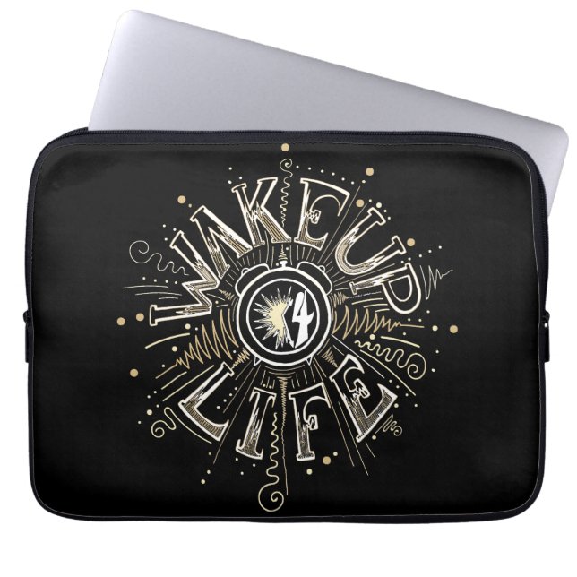 Housse Pour Ordinateur Portable WAKE UP 4 LIFE quota illustration (Devant)
