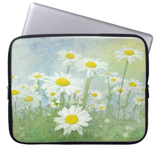 Housse Pour Ordinateur Portable Watercolor Daisy Garden