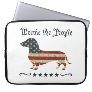 Housse Pour Ordinateur Portable Weenie Le Peuple Dachshund 4 juillet