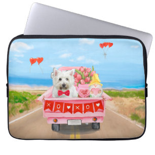 Housse Pour Ordinateur Portable West Highland White Terrier Camion de la Saint-Val