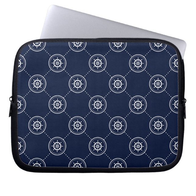 Housse Pour Ordinateur Portable Wheel Pattern de capitaines (Devant)