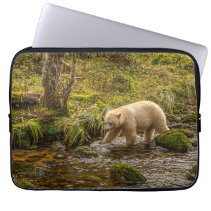 Housse Pour Ordinateur Portable White Spirit Bear Chasse pour poisson sur Riordan 