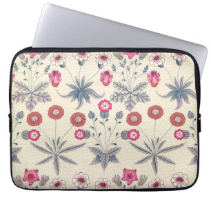 Housse Pour Ordinateur Portable William Morris Daisy Motif Floral Rouge Orange
