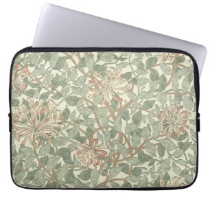 Housse Pour Ordinateur Portable William Morris Honeysuckle Vert Floral