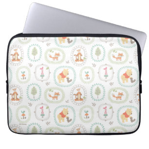 Housse Pour Ordinateur Portable Winnie l'Ooh   Cute Motif d'animaux en bois