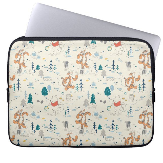 Housse Pour Ordinateur Portable Winnie l'Ooh | Motif Animaux forestiers (Devant)