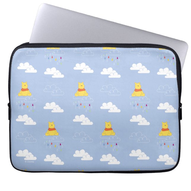 Housse Pour Ordinateur Portable Winnie l'Ooh | Motif nuageux Raindrop (Devant)