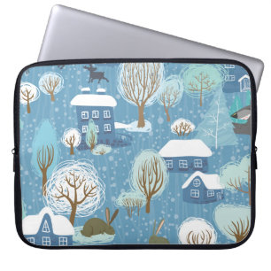 Housse Pour Ordinateur Portable Winter Wonderland : Motif Pittoresque